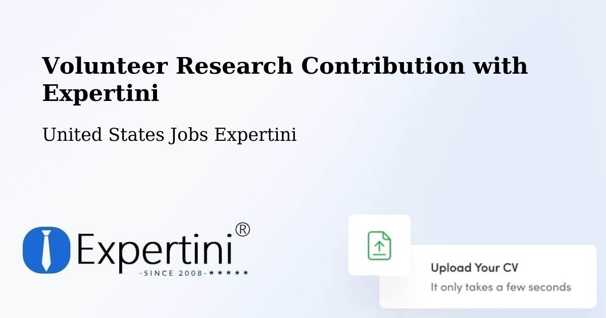 Volunteer Research Contribution Program – Altus - United States Jobs Expertini